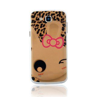 Euclid+   Leopard Melody Style Replacement Battery Cover Plastic Back Housing Door for Samsung Galaxy Premier I9260 with Euclid+ Cable Tie: Cell Phones & Accessories