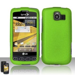 LG Optimus S LS670 Case Admirable Green Hard Cover Protector (Sprint) with Free Car Charger + Gift Box By Tech Accessories: Cell Phones & Accessories