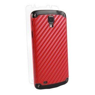 BodyGuardz Armor Carbon Fiber Full Body Protective Skin for Samsung Galaxy S 4 Active, Red: Cell Phones & Accessories