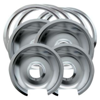Chrome Drip Pans and Trim Rings for GE Hotpoint