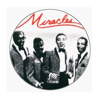 The Miracles   Singing (Group Shot with Logo Above in Red)   1 1/4" Button / Pin Clothing