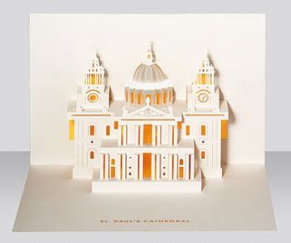 st. paul's cathedral pop up card by paper tango