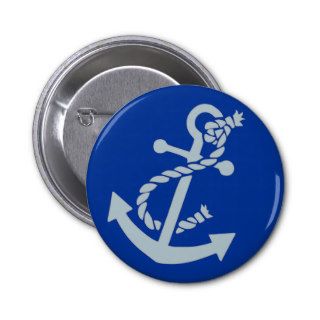 Nautical Anchor Pinback Buttons