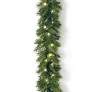 National Tree WCH7 300 9A 1 Winchester Pine Garland with 50 Clear Lights, 9 Feet by 10 Inch   Artificial Christmas Garlands