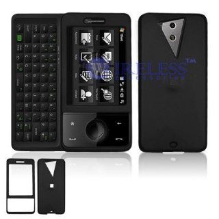 HTC FUZE/Touch PRO GSM Cell Phone Black Rubber Feel Protective Case Faceplate Cover : Office Products