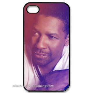 iPhone 4th/4s hard cover case with handsome Denzel Washington Jr logo for fans designed by padcaseskingdom: Cell Phones & Accessories
