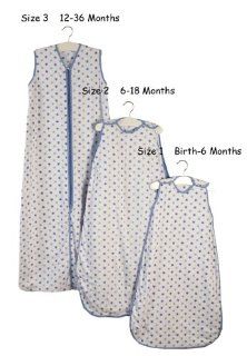 New Slumbersac Blue stars sleeping bag. 6 18 months, 2.5 tog. Jersey cotton : Baby