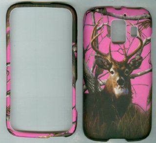 Camoflague Real Tree Black Deer Hard Snap on Case Phone Cover Faceplate Protector for Huawei Fusion 2 U8665 (At&t): Cell Phones & Accessories