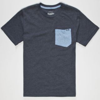 Twist Boys Pocket Tee Blue In Sizes X Large, Medium, Large, Small For Wo