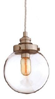 Arteriors 49911 Reeves Small Glass Pendant, Glass and Steel: Home Improvement