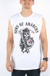 Sons of Anarchy   Mens SOA Muscle Tee / Tank Top in White, Size: XXX Large, Color: White at  Mens Clothing store