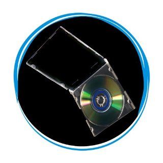 Mini Jewel Case   FROST Base CLEAR Cover   For 8cm Mini CD/DVD Discs   50 Cases: Electronics
