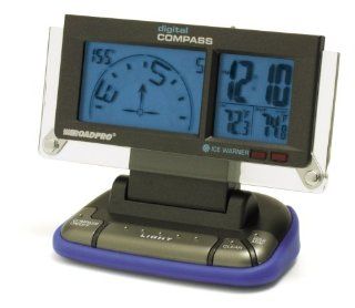 Deluxe Blue Backlit Digital Car Compass: Automotive