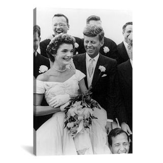 iCanvasArt File John and Jackie Kennedy Wedding by Toni Frissell