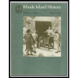 Rhode Island History, Volume 45, Number 1 (February 1986): Jonathan (Ed. ) ; Conrad, James L. Jr. ; Emlen, Robert P. ; Conforti, Joseph; Crane, Elaine Forman Sisk: Books