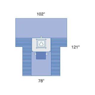 ^Proxima C Section Drape W/ Pouch & Fen.   C Section Drape w/ Pouch and Fenestration Min.Order is 1 CS ( 7 Each / Case; ): Health & Personal Care