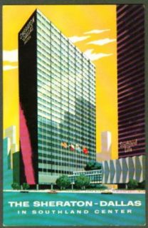 Sheraton Dallas Hotel TX postcard 1950s: Entertainment Collectibles