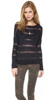 Brochu Walker Textured Boat Neck Sweater