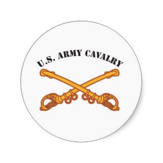 Cavalry Branch Insignia, Arc Script Sticker