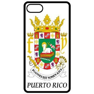 Puerto Rico   Coat Of Arms Flag Emblem Black Apple Iphone 4   Iphone 4s Cell Phone Case   Cover: Cell Phones & Accessories