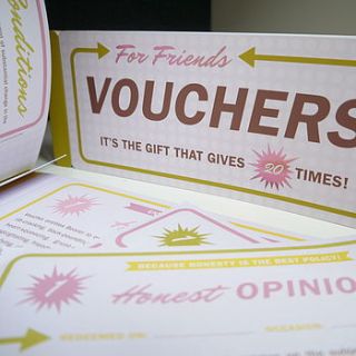 vouchers for friends gift for friends by deservedly so