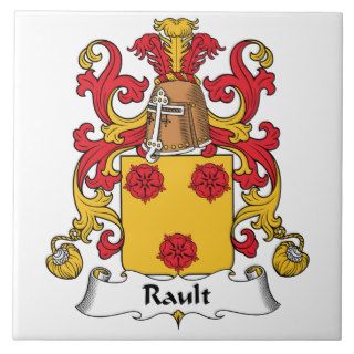 Rault Family Crest Tile