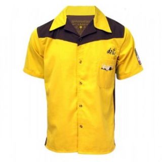 The Big Lebowski Bowling Shirt~ Medina Sod~ Officially Licensed~ Dude Approved, Yellow, XXLarge Clothing