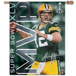 Aaron Rodgers Green Bay Packers Outdoor Vertical House Flag : Sports Fan Outdoor Flags : Sports & Outdoors