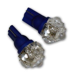 TuningPros LEDML T10 B5 Map Light LED Light Bulbs T10 Wedge, 5 Flux LED Blue 2 pc Set: Automotive