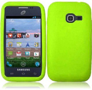 For Samsung Galaxy Centura S738C Silicone Jelly Skin Cover Case Neon Green Accessory: Cell Phones & Accessories