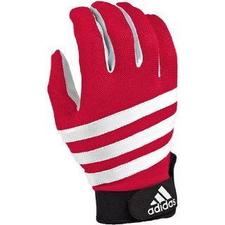 Adidas Axis Youth Football Receiver Gloves   Red/White XL : Sports & Outdoors
