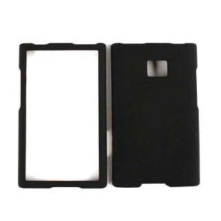 Cell Armor Snap On Case for LG Optimus Logic   Retail Packaging   Honey Black: Cell Phones & Accessories