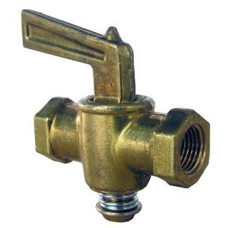 LASCO 17 2811 1/4 Inch Female Pipe Thread by 1/4 Inch Female Pipe Thread Lever Handle Brass Shutoff Cock   Pipe Fittings  