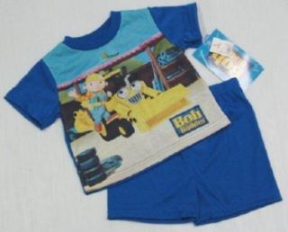 Boys Toddler Bob the Builder Summer Pajamas in Blue 2T: Clothing