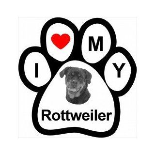 I Love My Breed Paw Magnet  Rottweiler: Pet Supplies