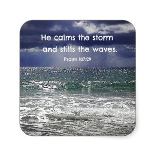 Psalm 107:29 He calms the storm and stills theStickers