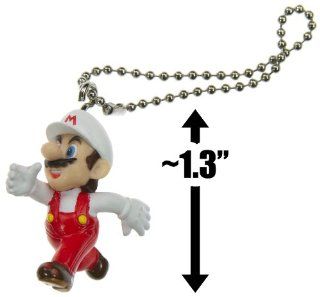 Fire Mario ~1.3" Mini Figure Keychain   New Super Mario Bros Wii Series (Japanese Import) Toys & Games