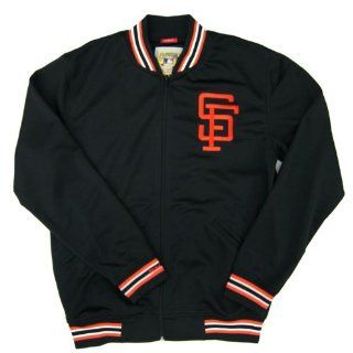 MLB Mitchell & Ness 1987 San Francisco Giants Cooperstown Collection Authentic Full Zip BP Jacket   Black (X Large) : Sports Fan Outerwear Jackets : Sports & Outdoors