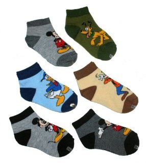 Disney Mickey Mouse & Friends Toddler Boy's 1/4 Crew Socks   6 Pair  Infant And Toddler Socks  Baby