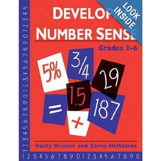 Developing Number Sense, Grades 3 6 (9780941355230) Rusty Bresser, Caren Holtzman Books