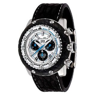 Glam Rock Men's GR20101 Miami Collection Chronograph Stainless Steel and Black Rubber Watch Glam Rock Watches
