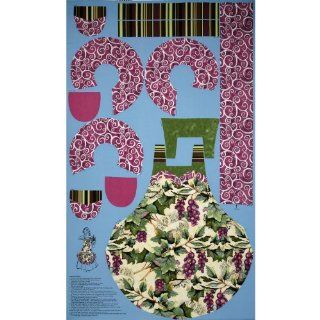 44'' Wide Apron Panel Wine Country Blue/Grape Fabric By The Panel