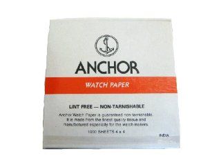 Anchor 4x4 Lint Free Non Tarnishable Watch Paper: Watches