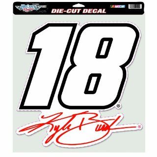 NASCAR Kyle Busch 12 by 12 Die Cut Decal : Sports Fan Automotive Magnets : Sports & Outdoors