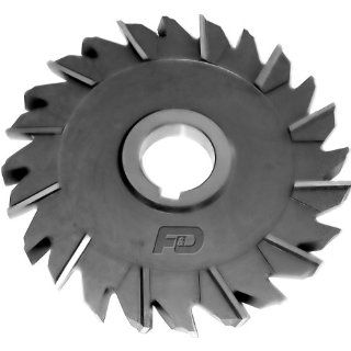 F&D Tool Company 11516 AX544 Staggered Tooth M 42 Cobalt Side Milling Cutters, Staggered Tooth, 4" Diameter, 3/4 " Width of Face, 1.25" Hole Size, 18 Number of Teeth: Industrial & Scientific
