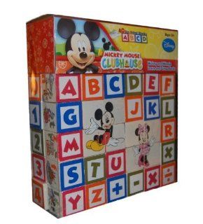 Alphabet And Number Blocks Images To Match And Learn   Mickey Mouse Clubhouse Mickey and Minnie Learn and Grow Blocks Toys & Games