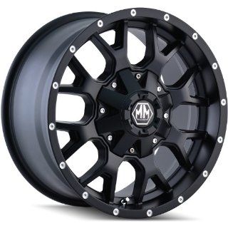 Mayhem Warrior 18 Black Wheel / Rim 6x5.5 & 6x135 with a  12mm Offset and a 108 Hub Bore. Partnumber 8015 8937MB: Automotive