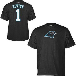 Reebok Carolina Panthers Cam Newton Name & Number T Shirt Extra Large : Sports & Outdoors