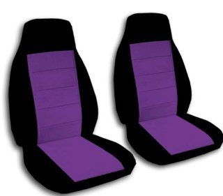 2 Black and Purple car seat covers for a 2008 to 2012 Nissan Altima. Side airbags.: Automotive