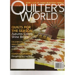 Quilter's World, October 2007 (Volume 29, Number 5): Sandra Hatch: Books